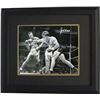 Image 1 : Jake Lamotta Signed B&W Boxing 16X20 Photo Vs Sugar Ray Robinson Custom Framed