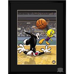 Sylvester & Tweety Basketball 11X14 Lithograph