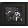 Image 1 : Jake Lamotta Signed Vintage B&W Boxing 16X20 Photo Custom Framed Raging Bull (Signed On Left & Insc 
