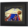 Image 1 : Jahlil Okafor Signed Philadelphia 76Ers 16X20 Photo Custom Framed #8 (Horizontal Dunk)