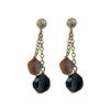 Image 1 : Assorted 6Mm And 7Mm Facetted Beads On Gold Tone Sterling Silver Ball Post