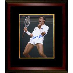 Ivan Lendl Signed Tennis 8X10 Photo Custom Framed (Wimbledon Victory)