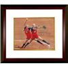 Image 1 : Jennie Finch Signed Olympic Team USA 16X20 Photo Custom Framed Double Exposure 04 US Gold