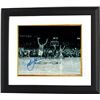Image 1 : Christian Laettner Signed Duke Blue Devils Horizontal B&W Celebration 16X20 Photo Custom Framed 1992