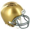 Image 1 : Johnny Lattner Signed Notre Dame Mini Helmet W/ Heisman Inscrip.