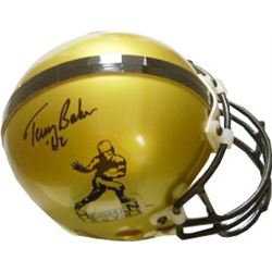 Terry Baker Signed Gold Heisman Authentic Mini Helmet '62 (Oregon State Beavers)