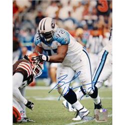 Brad Hopkins Signed Tennessee Titans 8X10 Photo- Steiner Hologram