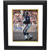 Image 1 : Y.A. Tittle Signed New York Giants Blue Jersey Passing Vertical 8X10 Photo Custom Framed HOF 71