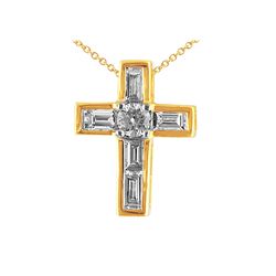 DIAMOND CROSS PENDANT (#8189D)