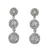 Image 1 : Sterling Silver CZ Post Earrings