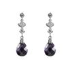 Image 2 : Sterling Silver-Crystal Earring