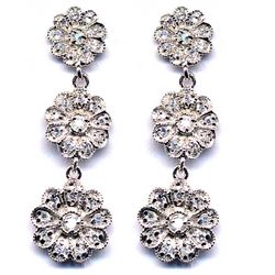 Sterling Silver-CZ Post Earring