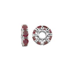 SILVER RUBY BIRTHSTONE WHEEL (#350R)