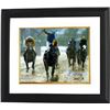 Image 1 : American Pharoah Signed 11X14 Photo Custom Framed 2015 Preakness Horse Racing Triple Crown With Vict