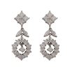 Image 1 : Sterling Silver Dangling CZ Earrings
