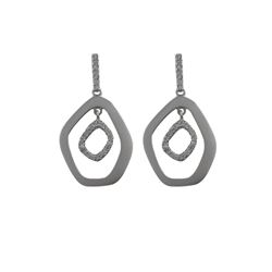 Sterling Silver Matte Earrings