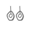 Image 2 : Sterling Silver Matte Earrings