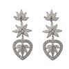 Image 1 : Sterling Silver-CZ Earring
