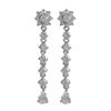 Image 1 : Sterling Silver-CZ Dangling Earrings