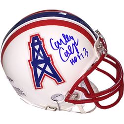 Curley Culp Signed Houston Oilers TB Riddell Mini Helmet HOF 13