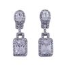 Image 1 : Sterling Silver-SQUARE EARRING
