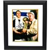 Image 1 : Larry Bird Signed Boston Celtics 8X10 Photo Custom Framed (Trophy With Red Auerbach)