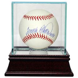 Frank Robinson Signed Official Major League Baseball HOF 82 W/ Glass Case