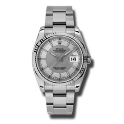 Rolex  Datejust 36 Steel &Amp; White Gold  Women Watch