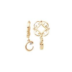 GOLD WHEEL / INITIAL C DANGLE (#202D)