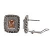 Image 1 : Sterling Silver-CZ Clip/Post