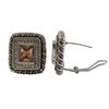 Image 1 : Sterling Silver-CZ Clip/Post