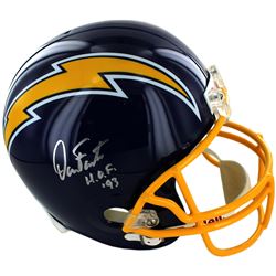 Dan Fouts Autographed San Diego Chargers Authentic Throwback 74-87 Helmet W/HOF 93 Inscription