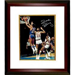 Dave Bing Signed Detroit Pistons 8X10 Photo Custom Framed W/Kareem Abdul-Jabbar