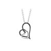 Image 1 : WG BLACK DIAMOND HEART PENDANT (#7764D-BLK)