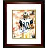 Image 1 : Isaac Bruce Signed St. Louis Rams 8X10 Photo Custom Framed (White Jersey Close Up)