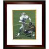 Image 1 : Larry Brown Signed Dallas Cowboys 8X10 Photo Custom Framed SB XXX MVP (Vertical Run)- Brown Hologram