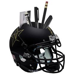 Vanderbilt Commodores (Black With Anchor) NCAA Football Schutt Mini Helmet Desk Caddy