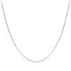 Image 1 : Rhodium Plated Sterling Silver Diamond Cut Chain 16&Quot; 2&Quot;