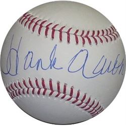 Hank Aaron Signed Official Major League Baseball- Steiner Hologram