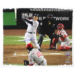 Hideki Matsui 2009 World Series, Game 6: 2 Run Home Run 22X26 Canvas (MLB Auth)