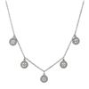 Image 1 : Sterling Silver Cz Circle Necklace