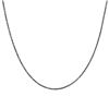 Image 1 : Black Plated Sterling Silver Link Chain 16" 2"