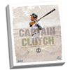 Image 1 : Derek Jeter Captain Clutch 22X26 Stretched Canvas