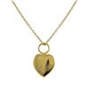 Image 1 : Gold Heart Pendant Silver Chain