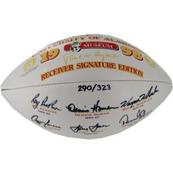 Alabama Receivers Multi Signed Football (Alabama COA) (LE/323) (Cannot Hold Air)