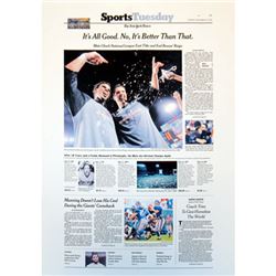 NY Times Cover Reprint September 19 2006 Its All Good. No Its Better Than That