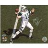Image 1 : Kellen Clemens Jets Overhead Passing White Jersey Horizontal 16X20 Photo