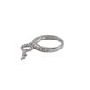 Image 2 : Sterling Silver CZ Key Ring