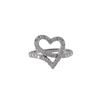 Image 1 : Sterling Silver Heart Ring