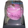 Image 1 : Jennie Finch Signed Official 12 Inch Pink Diamond Breast Cancer Awareness Logo Softball W/Case 04 Go